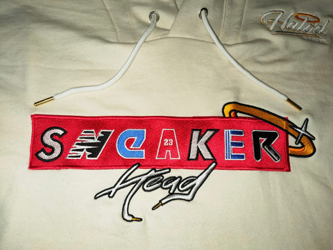 Front "SneakerHead" design for Halo'd Apparel hoodie