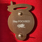 FOCUS - Halo'd hat pin - Reverse side