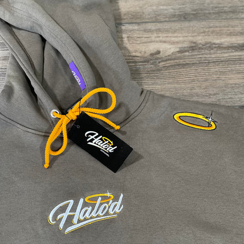 Halo'd Hoodie front logo's