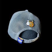 "Cool Grey" Emoticon Trucker hat rear view